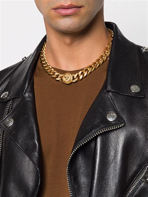 versace medusa chain men